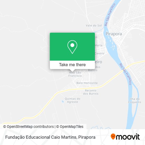 Mapa Fundação Educacional Caio Martins