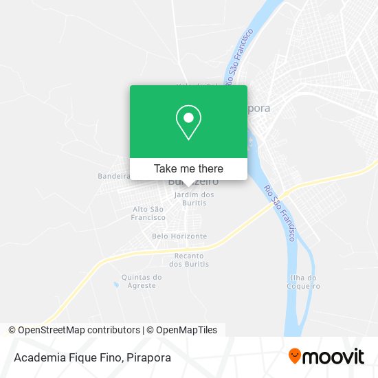 Academia Fique Fino map