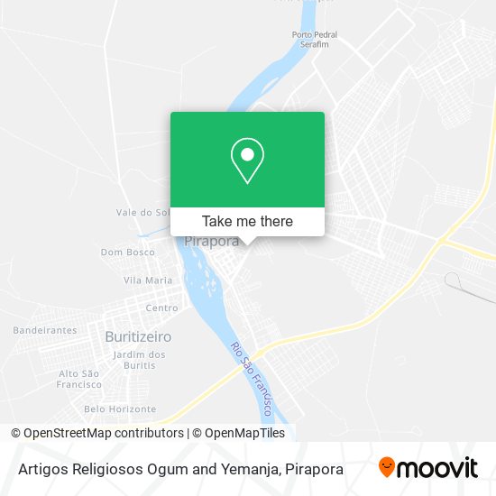 Mapa Artigos Religiosos Ogum and Yemanja