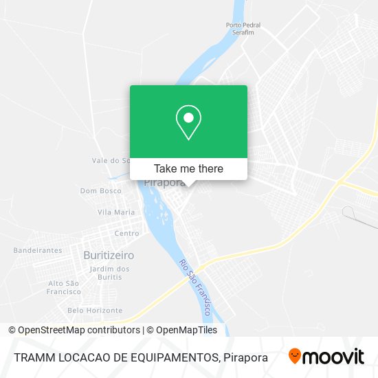 TRAMM LOCACAO DE EQUIPAMENTOS map