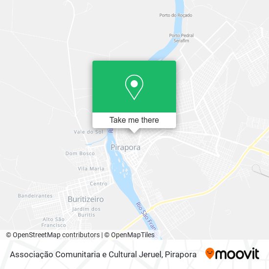 Mapa Associação Comunitaria e Cultural Jeruel