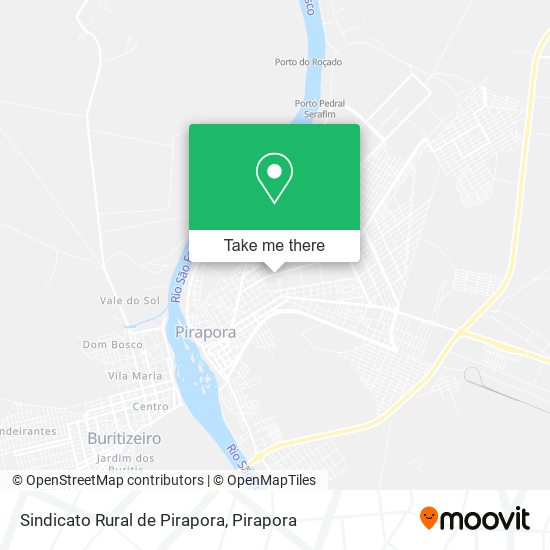 Sindicato Rural de Pirapora map