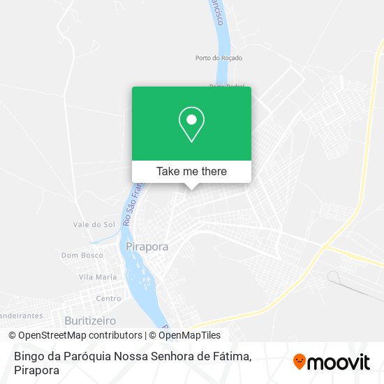 Bingo da Paróquia Nossa Senhora de Fátima map