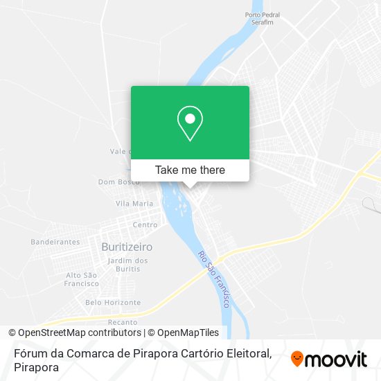 Fórum da Comarca de Pirapora Cartório Eleitoral map