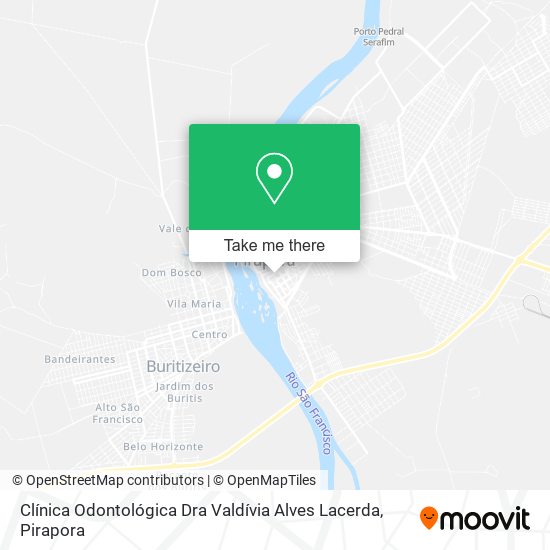 Mapa Clínica Odontológica Dra Valdívia Alves Lacerda