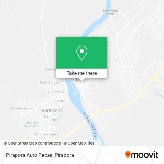 Pirapora Auto Pecas map