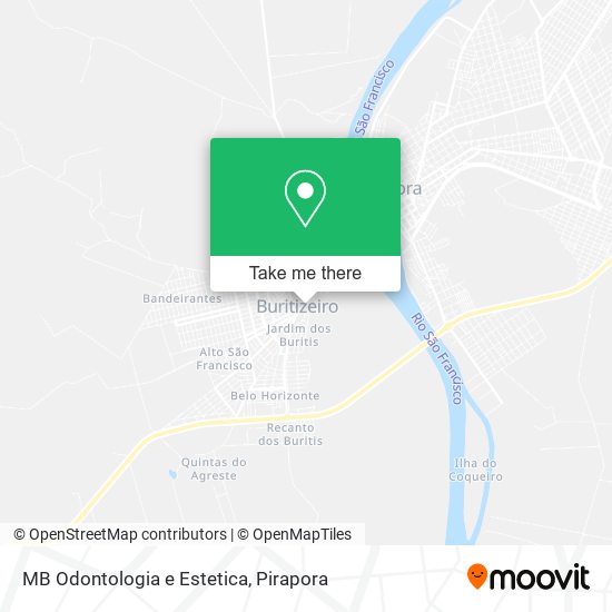 MB Odontologia e Estetica map