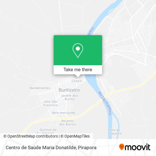 Mapa Centro de Saúde Maria Donatilde