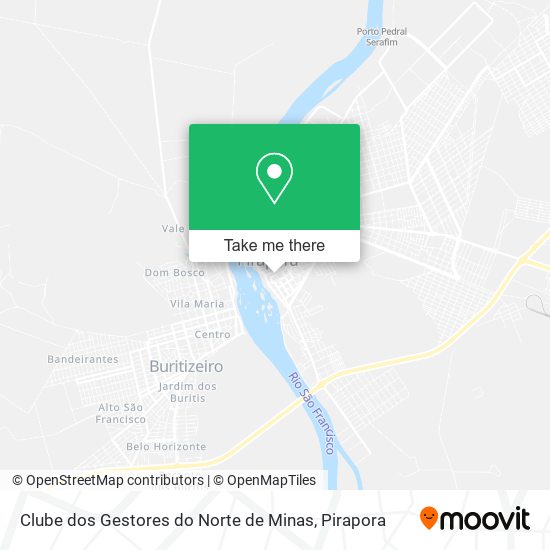 Clube dos Gestores do Norte de Minas map