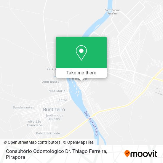 Mapa Consultório Odontológico Dr. Thiago Ferreira