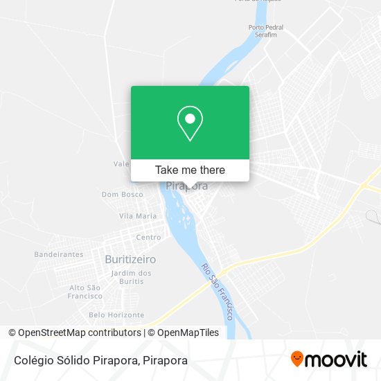 Mapa Colégio Sólido Pirapora