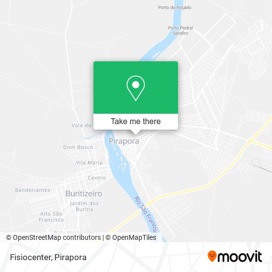 Mapa Fisiocenter