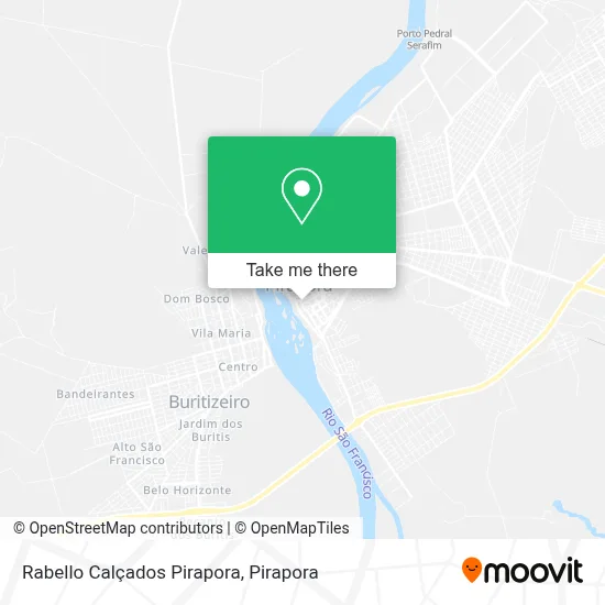 Rabello Calçados Pirapora map