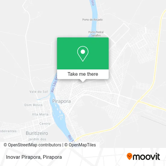 Inovar Pirapora map