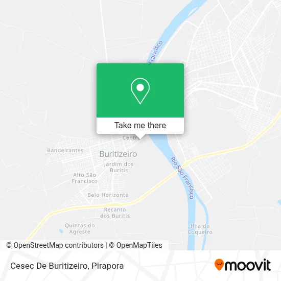 Cesec De Buritizeiro map