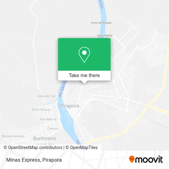 Minas Express map