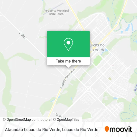 Atacadão Lucas do Rio Verde map