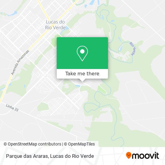 Parque das Araras map