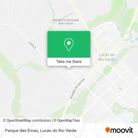 Parque das Emas map