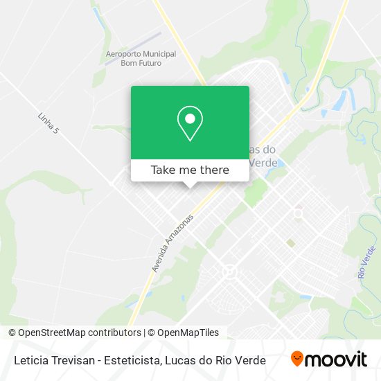 Leticia Trevisan - Esteticista map