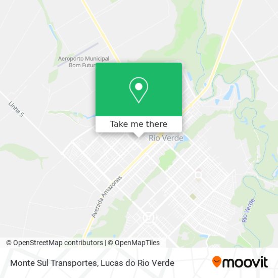 Monte Sul Transportes map