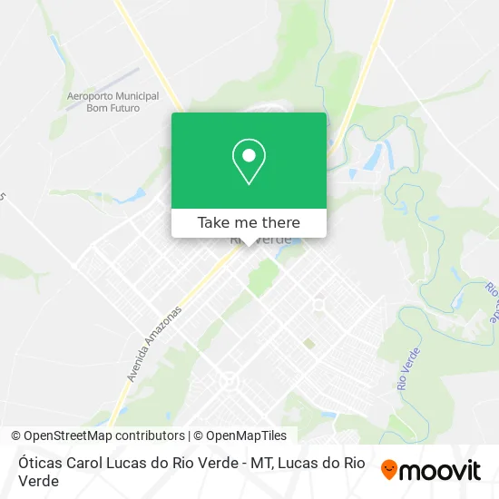 Óticas Carol Lucas do Rio Verde - MT map