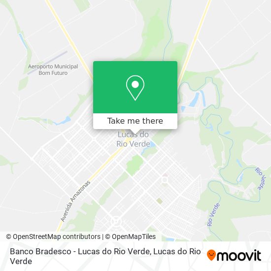 Mapa Banco Bradesco - Lucas do Rio Verde