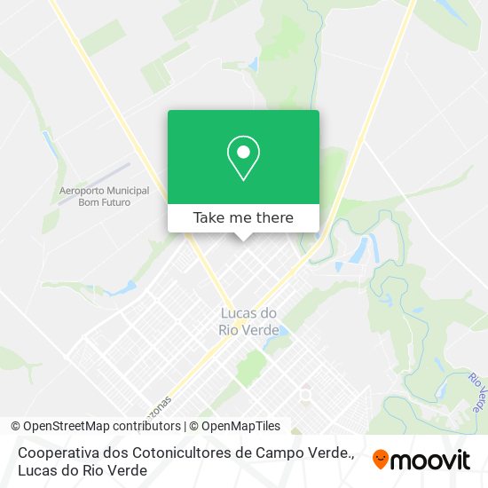 Cooperativa dos Cotonicultores de Campo Verde. map