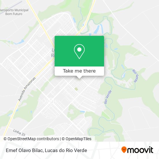 Emef Olavo Bilac map