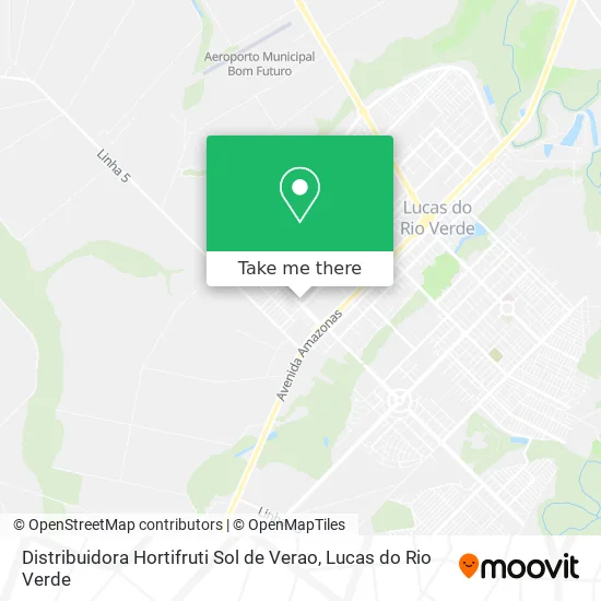 Distribuidora Hortifruti Sol de Verao map