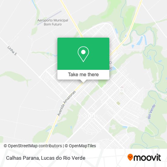 Calhas Parana map