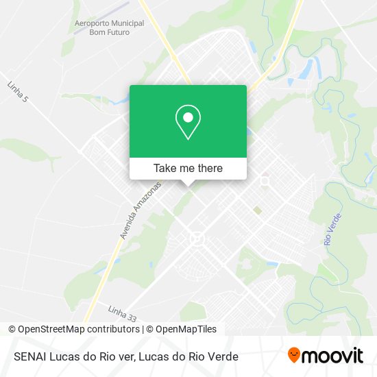 Mapa SENAI Lucas do Rio ver