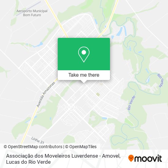 Mapa Associação dos Moveleiros Luverdense - Amovel