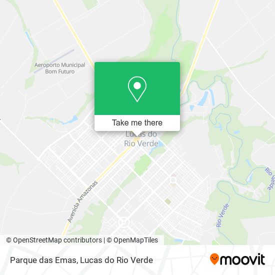 Mapa Parque das Emas