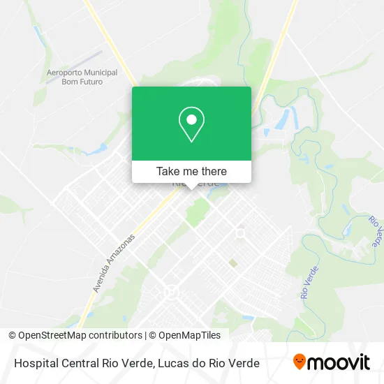 Hospital Central Rio Verde map
