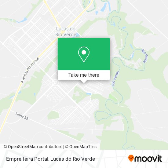 Empreiteira Portal map