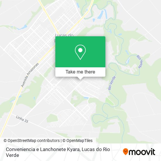 Mapa Conveniencia e Lanchonete Kyara