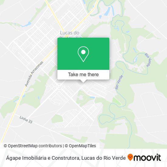 Ágape Imobiliária e Construtora map