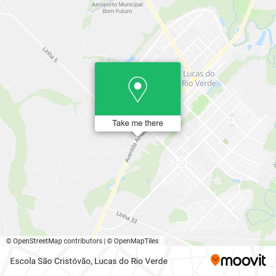 Mapa Escola São Cristóvão