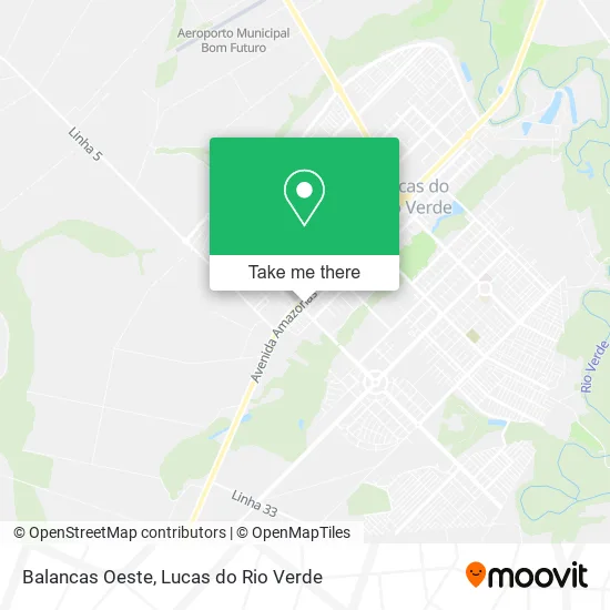 Balancas Oeste map