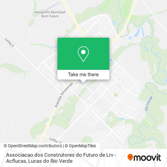 Mapa Associacao dos Construtores do Futuro de Lrv - Acflucas