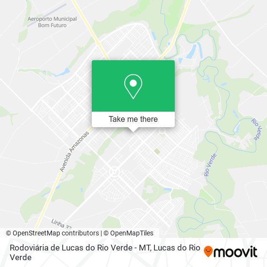 Mapa Rodoviária de Lucas do Rio Verde - MT