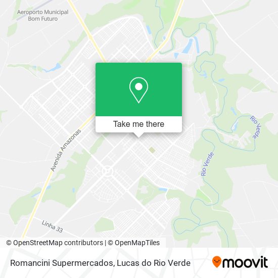 Romancini Supermercados map
