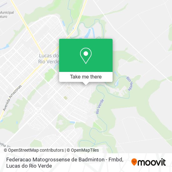 Mapa Federacao Matogrossense de Badminton - Fmbd