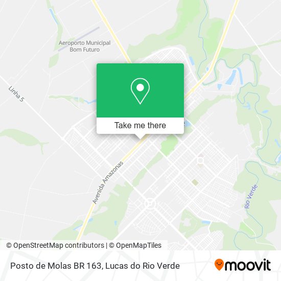 Posto de Molas BR 163 map