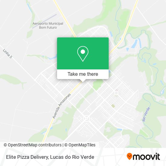 Mapa Elite Pizza Delivery