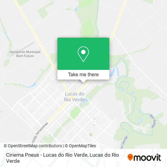 Ciriema Pneus - Lucas do Rio Verde map