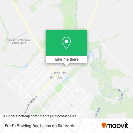 Fred's Bowling Bar map