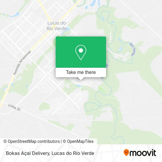 Bokas Açaí Delivery map