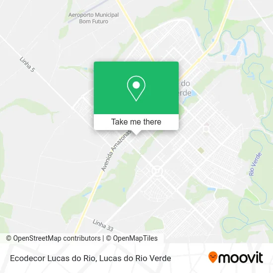 Ecodecor Lucas do Rio map